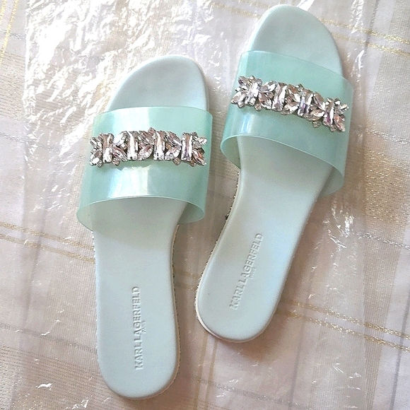 Karl Lagerfeld Mint Julep Billi Fashion Slide Sandal - Picture 7 of 12